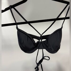 Sports Illustrated Swim Black Bikini Top